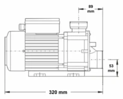 LX TDA50 Spa Circulatiepomp 0,5 PK -Bestway Winkel 1995.2