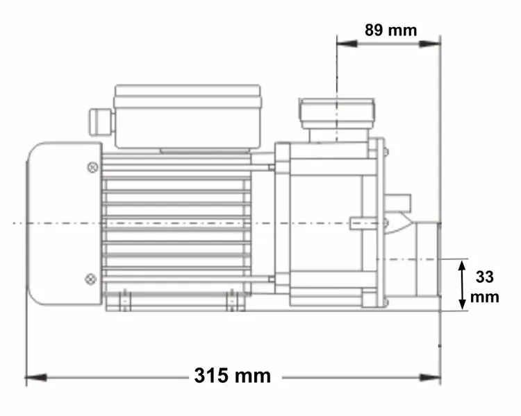 LX JA35 Spa Circulatiepomp 0,33 PK 8 LX JA35 Spa Circulatiepomp 0,33 PK - Afbeelding 8