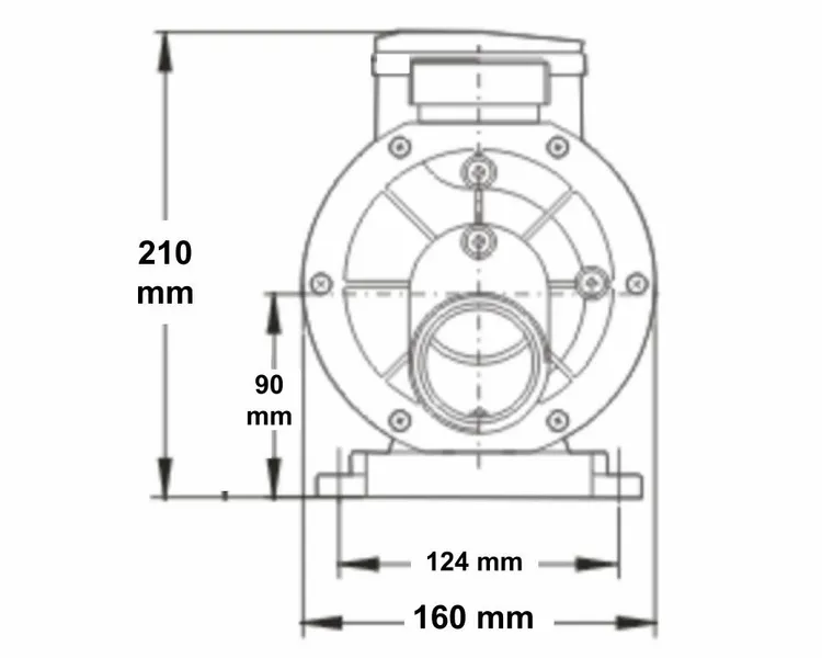 LX TDA75 Spa Circulatiepomp 0,75 PK 8 LX TDA75 Spa Circulatiepomp 0,75 PK - Afbeelding 8
