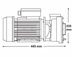 LX WP300 Spa Massagepomp 3 PK - 2 Speed -Bestway Winkel 3771.2bis 1