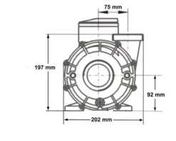 LX WP300 Spa Massagepomp 3 PK - 2 Speed -Bestway Winkel 3771.3 1