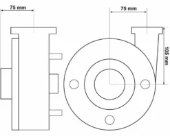 LX WP300 Spa Massagepomp 3 PK - 2 Speed -Bestway Winkel 3771.4bis 1