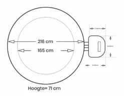 Intex Pure Spa Bubble Therapy Opblaasbare Spa - 6 Persoons -Bestway Winkel intex bubbletherapy 6persoons afmetingen