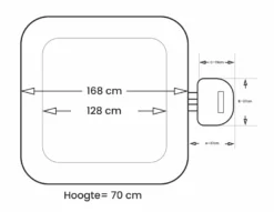 NetSpa Caïman Opblaasbare Spa - 4 Persoons -Bestway Winkel netspa caiman afmetingen